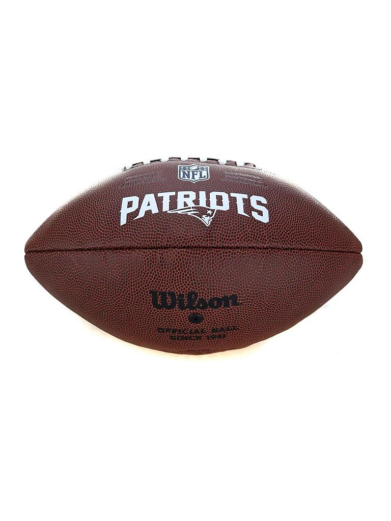 WILSON | American Football NFL Lizenzball New England Patriots | braun