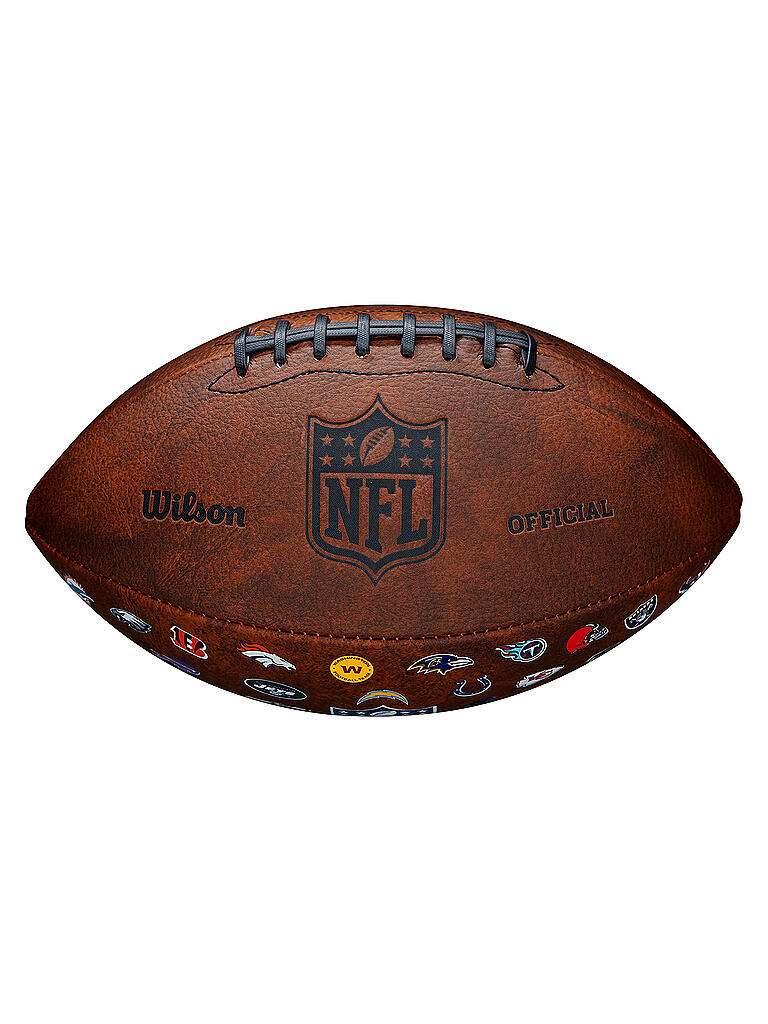 WILSON | American Football NFL Off Throwback 32 Team Logo | braun