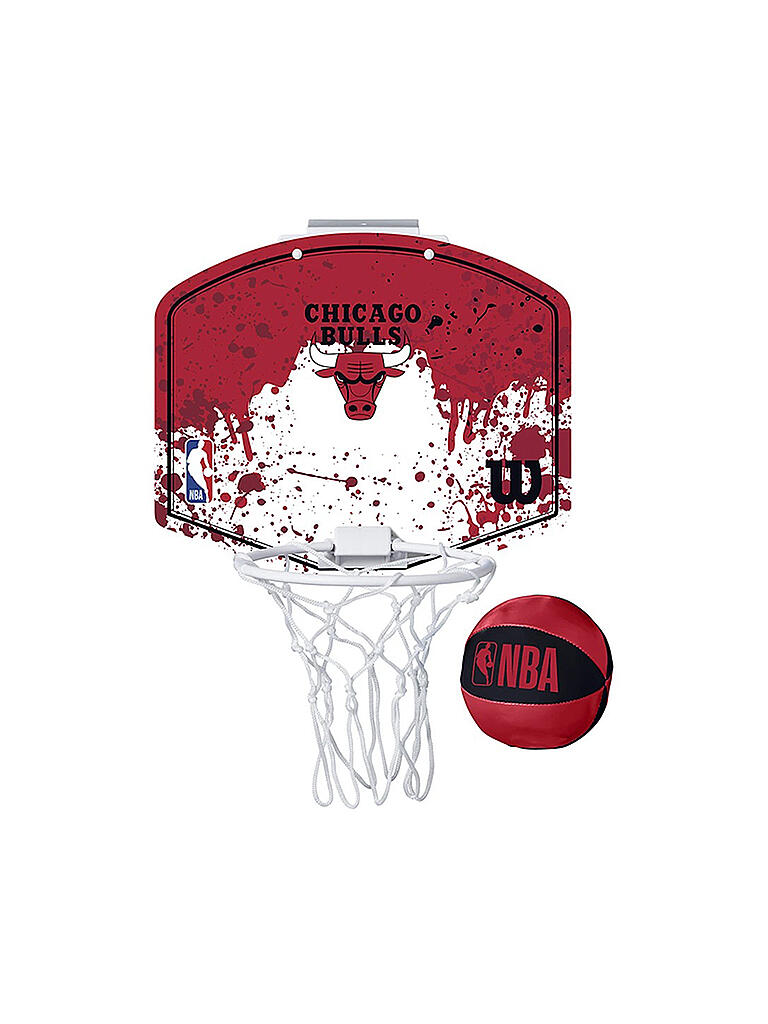 WILSON | NBA Team Mini Hoop Basketballkorb Chicago Bulls | rot