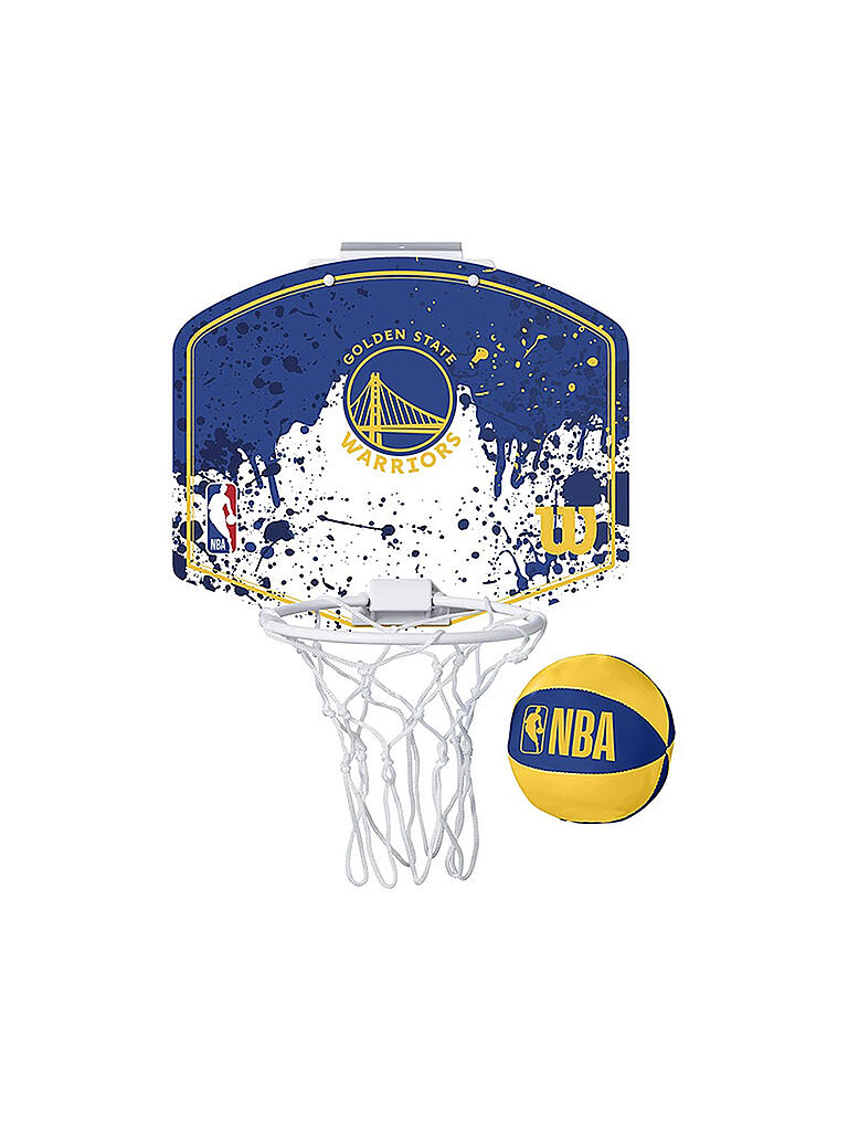 WILSON | NBA Team Mini Hoop Basketballkorb Golden State Warriors | gelb