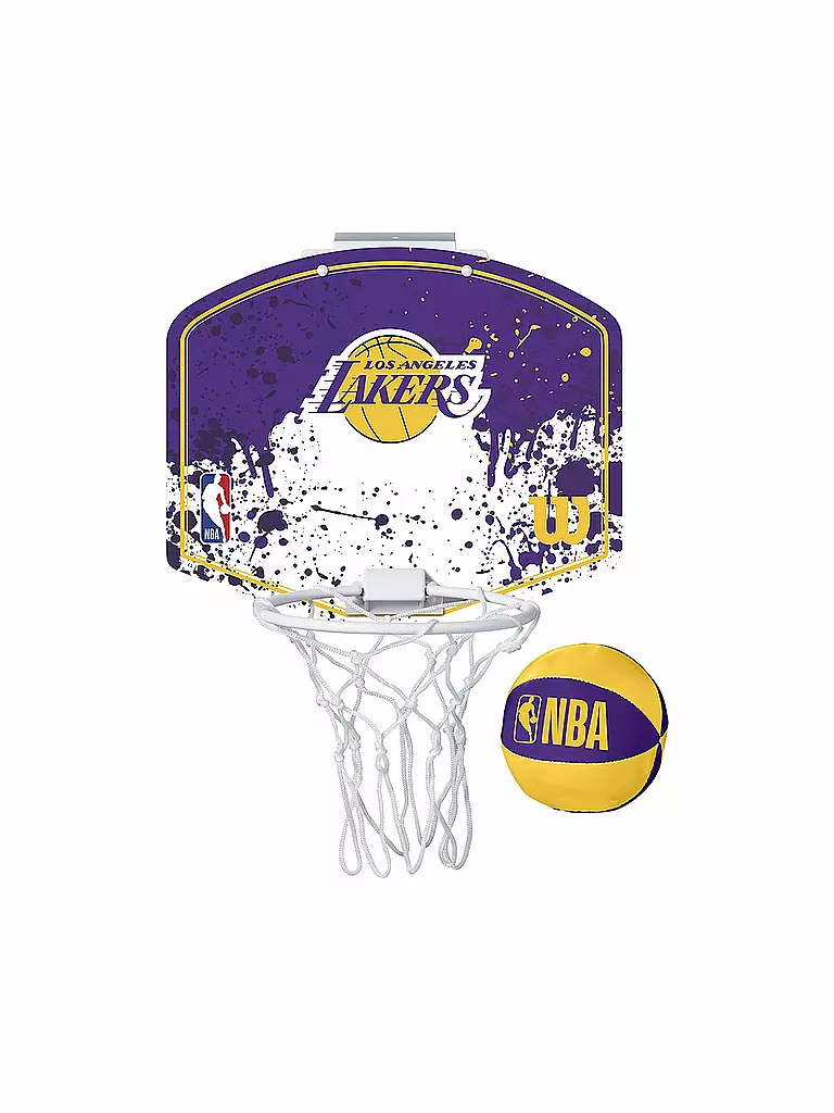 WILSON | NBA Team Mini Hoop Basketballkorb Los Angeles Lakers | lila