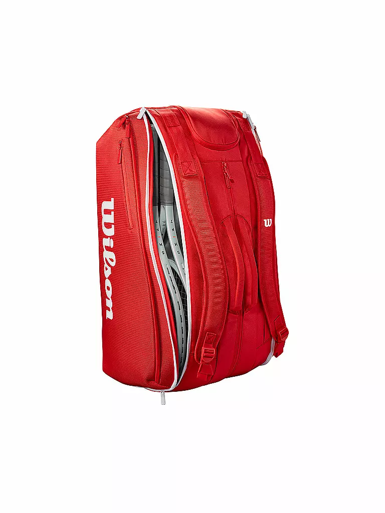 WILSON | Tennistasche Super Tour Red Collection 12er | rot