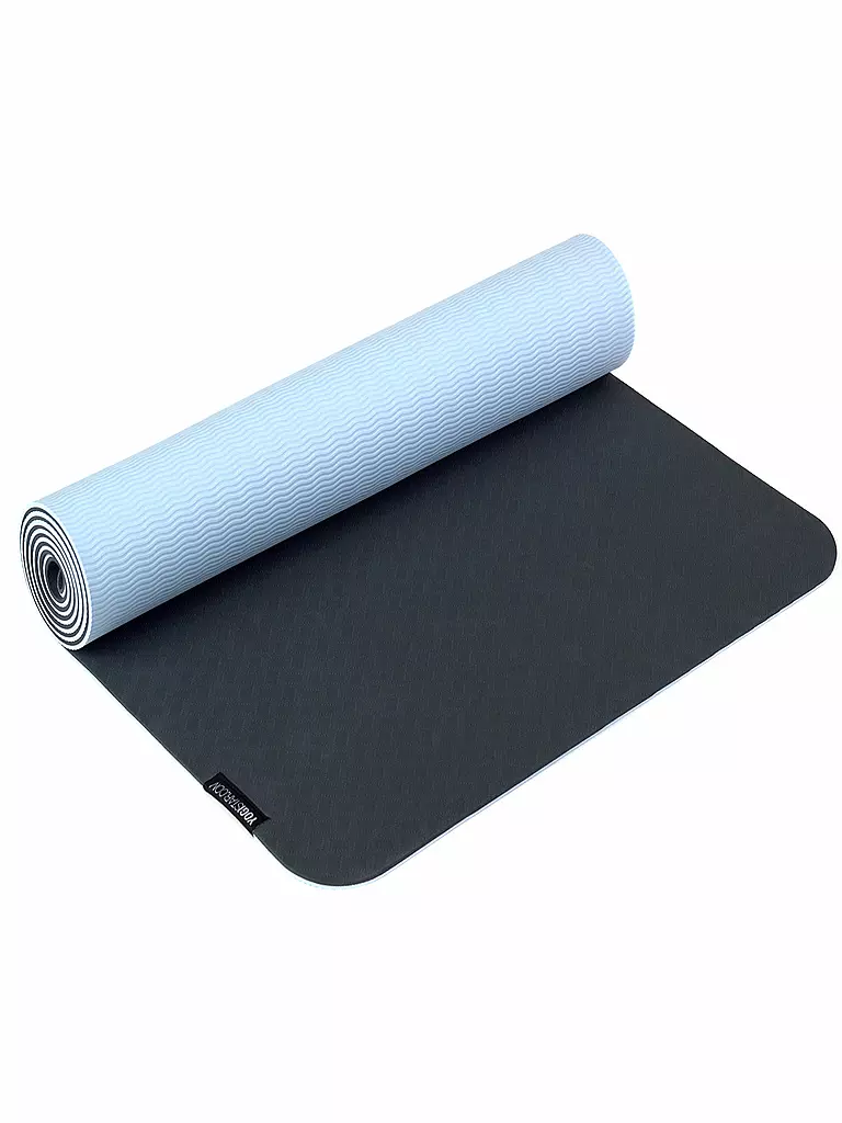 YOGISTAR | Yogamatte Pro inkl. Tragebändchen | grau