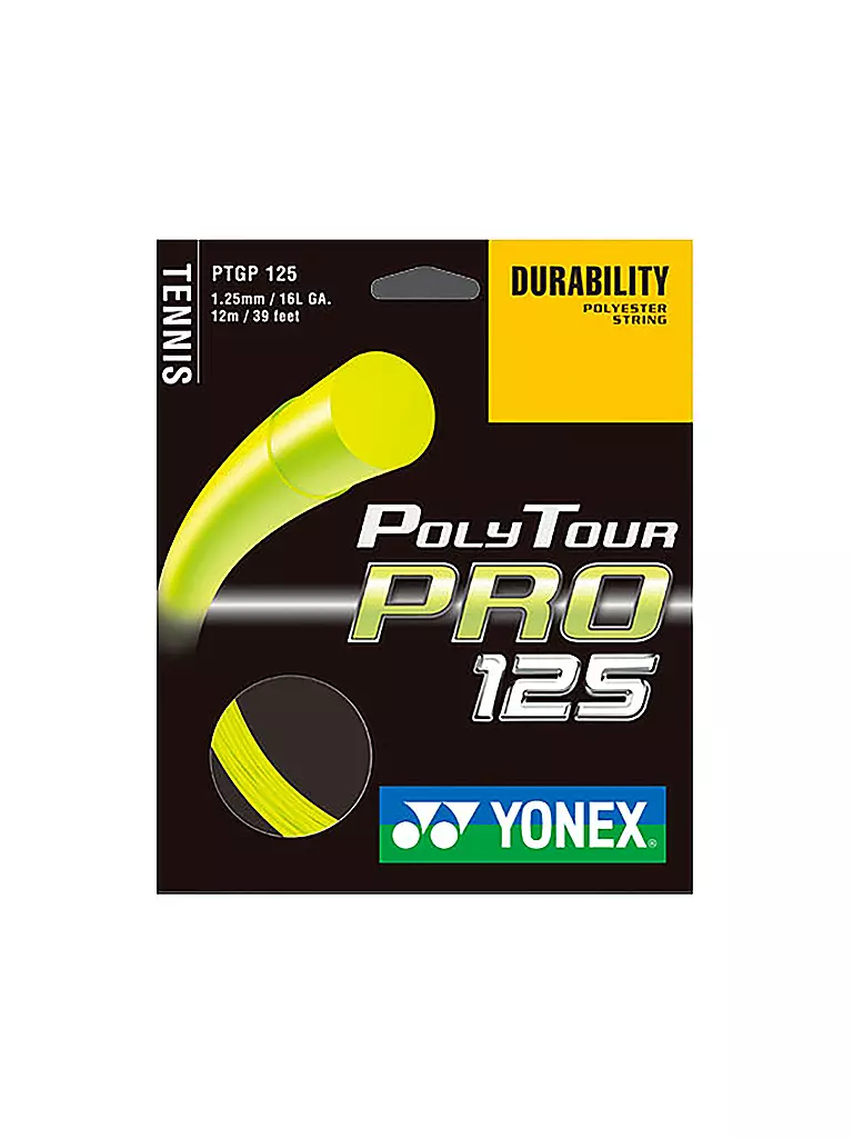 YONEX | Tennissaite Polytour Pro 125 | grau