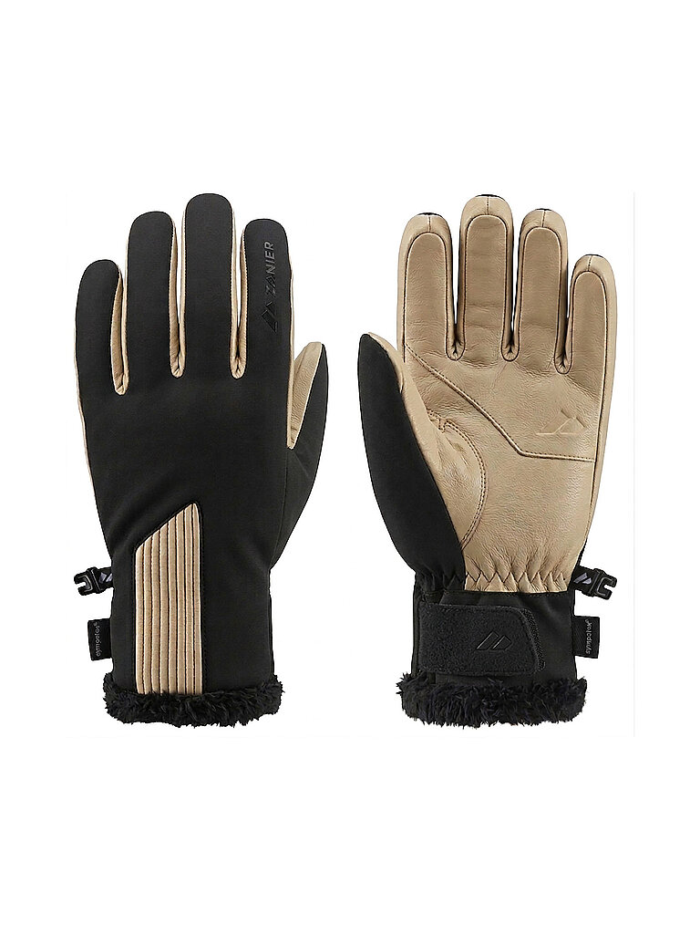 ZANIER Damen Skihandschuhe Lech STX camel | 8