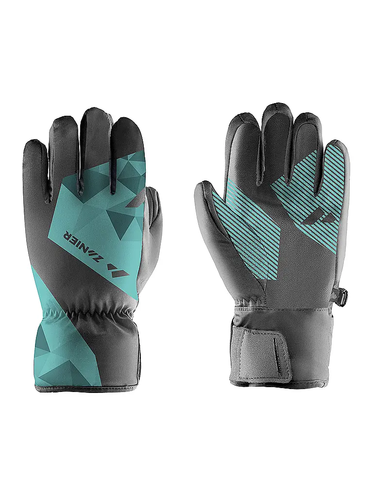 ZANIER | Kinder Skihandschuhe SILLIAN.STX 2.0 | türkis