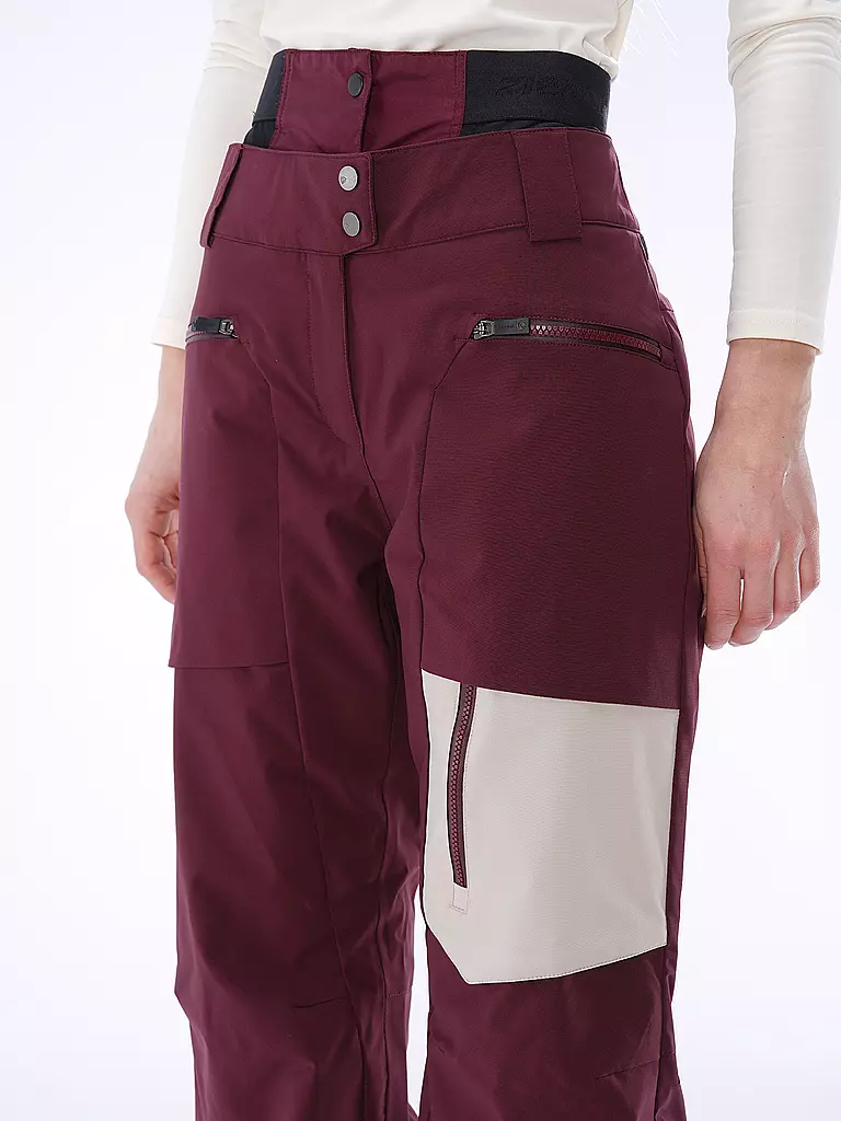 ZIENER | Damen Skihose Tholine | dunkelrot