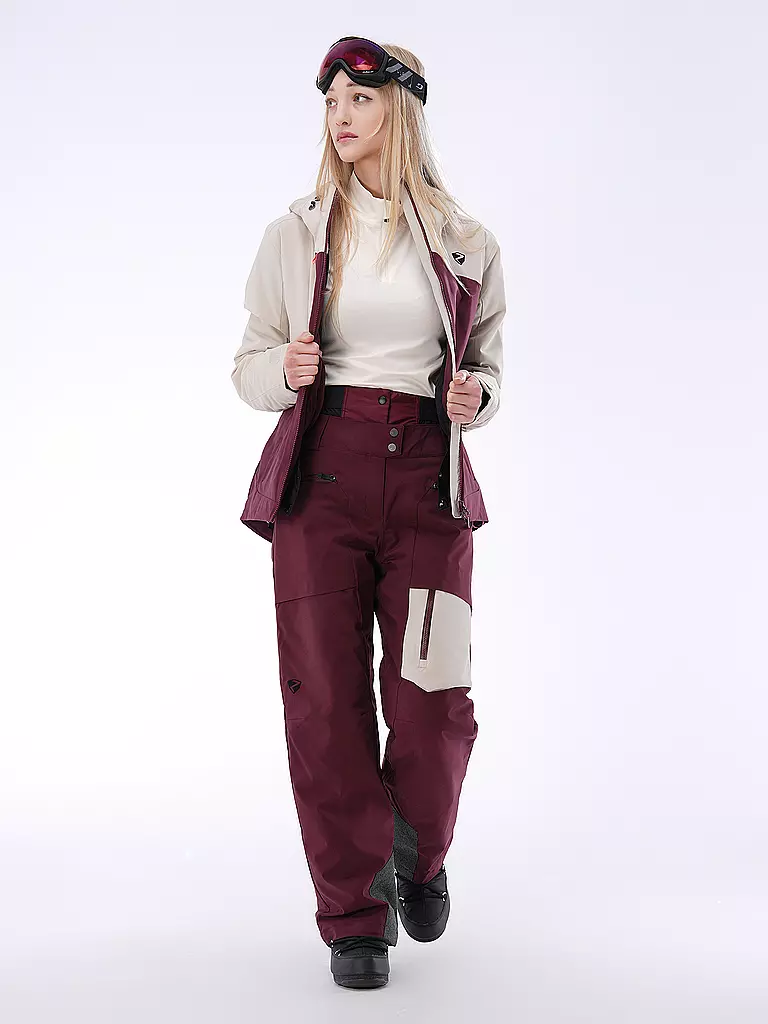 ZIENER | Damen Skijacke Tayara | dunkelrot