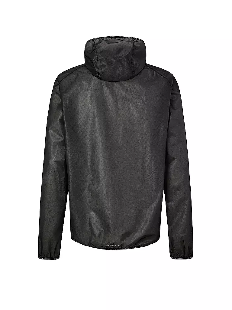 ZIENER | Herren Rad Regenjacke Natius | schwarz